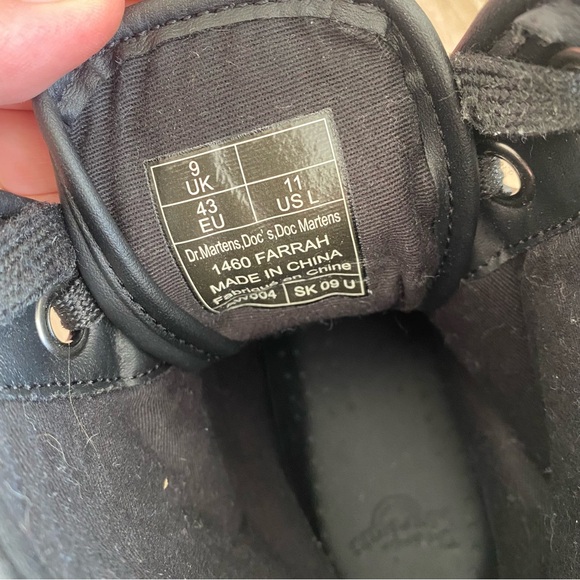 Dr Martens Black Chunky Glitter 1460 Farrah Lace Up Boots Women’s 11, EU 43 - Picture 5 of 13